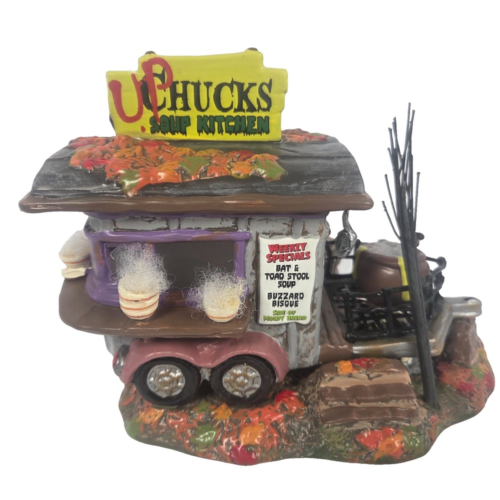 Department 56 Halloween Upchuck's Soup Kitchen Haunted Wheels Lighted 2022